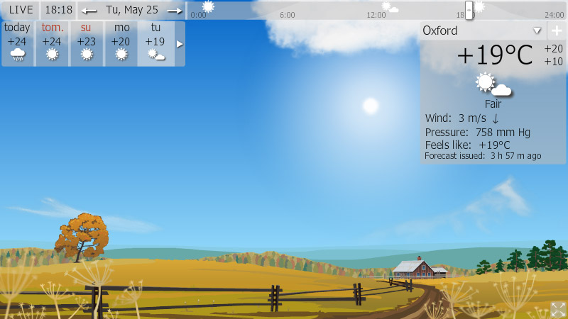 download weather in home screen